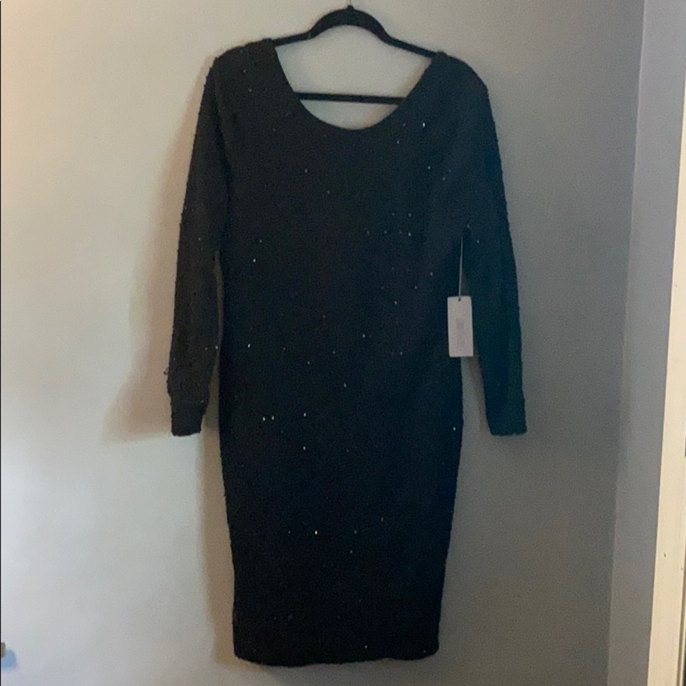Black Fitted Jennifer Lopez Dress